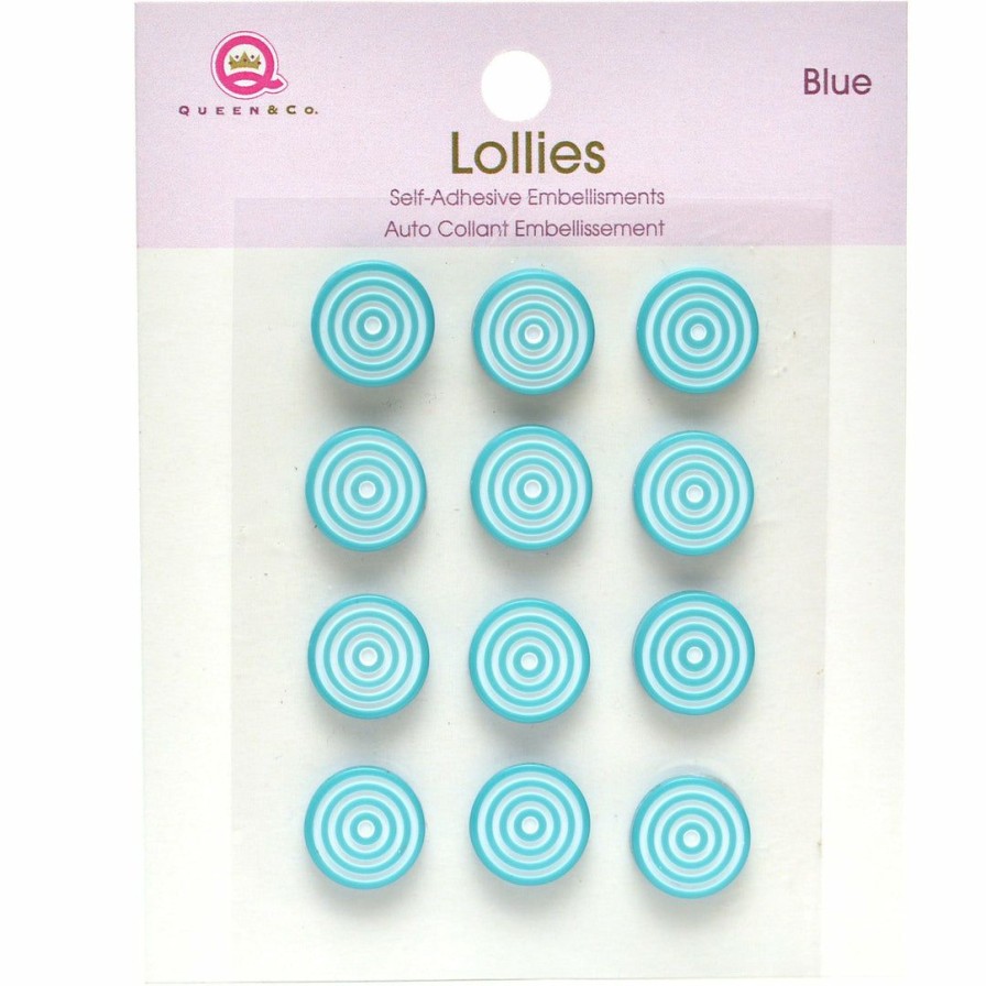 Embellishments Queen & Co | Queen & Co Lollies Blue Bling