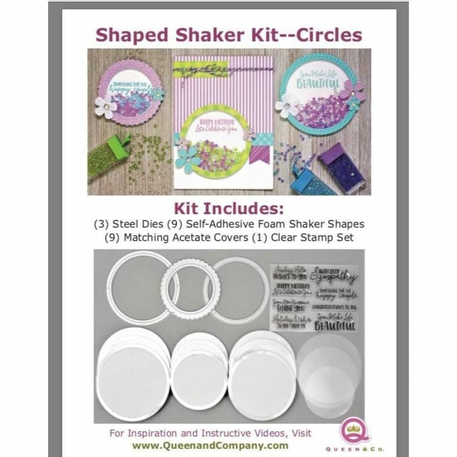 Shaker Queen & Co | Queen & Co Shaped Shaker Kits Circle Shaped Shaker Set