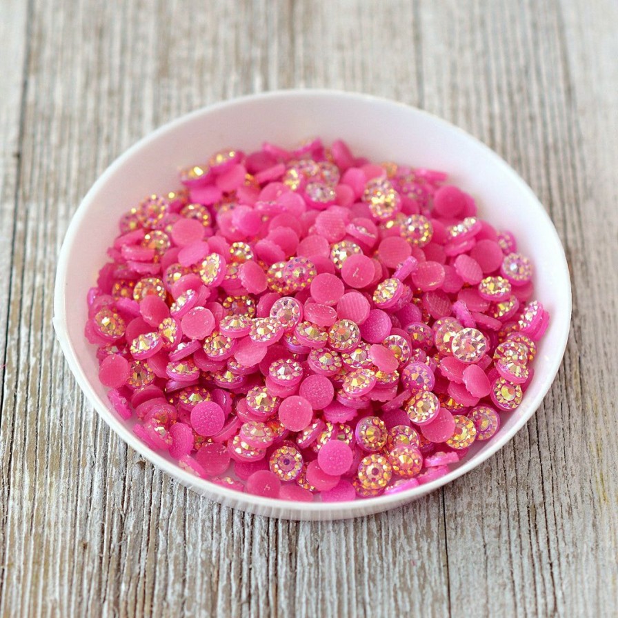 Embellishments Queen & Co | Queen & Co Posies Pink Toppings