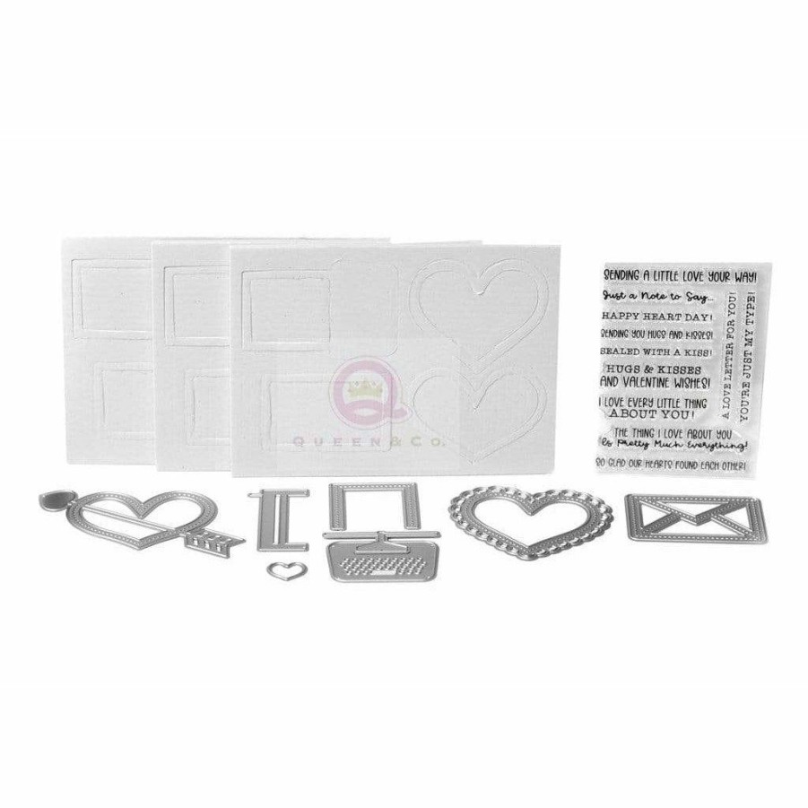 Shaker Queen & Co | Queen & Co Shaped Shaker Kits Love Letter Shaped Shaker