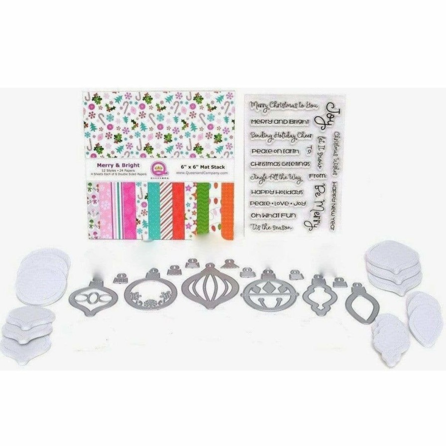 Shaker Queen & Co | Queen & Co Merry & Bright Ornament Kit Specialty Kits