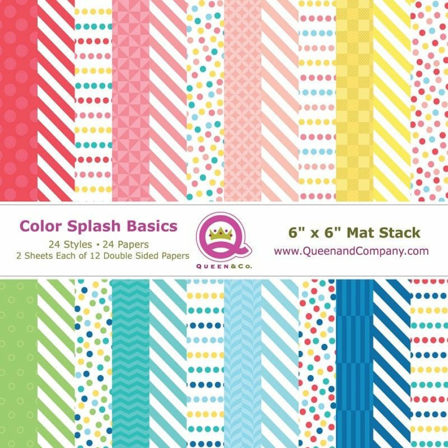 Embellishments Queen & Co | Queen & Co Paper Pads Color Splash Paper Pad