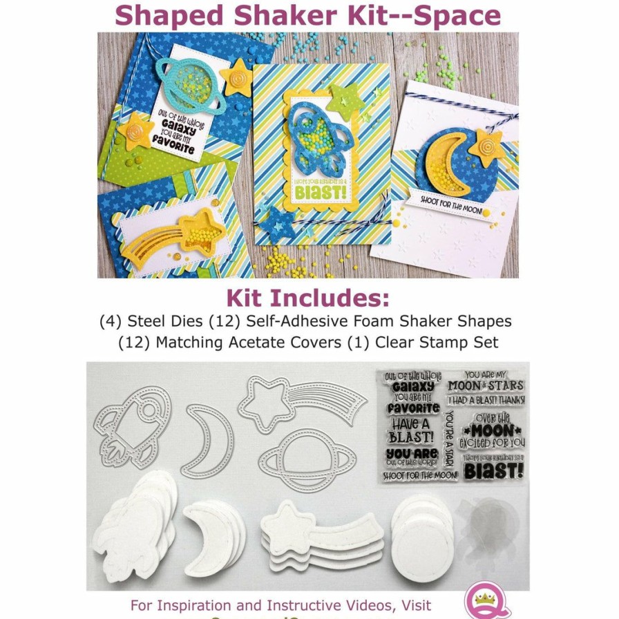 Shaker Queen & Co | Queen & Co Shaped Shaker Kits Space Shaped Shaker Kit