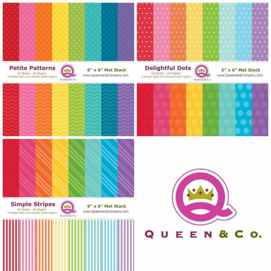 Embellishments Queen & Co | Queen & Co Rainbow Paper Bundle