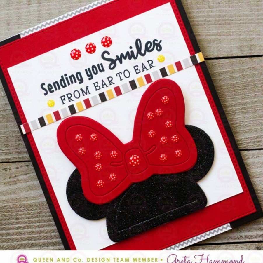 Embellishments Queen & Co | Queen & Co Bling Epoxy Dot Polka Black