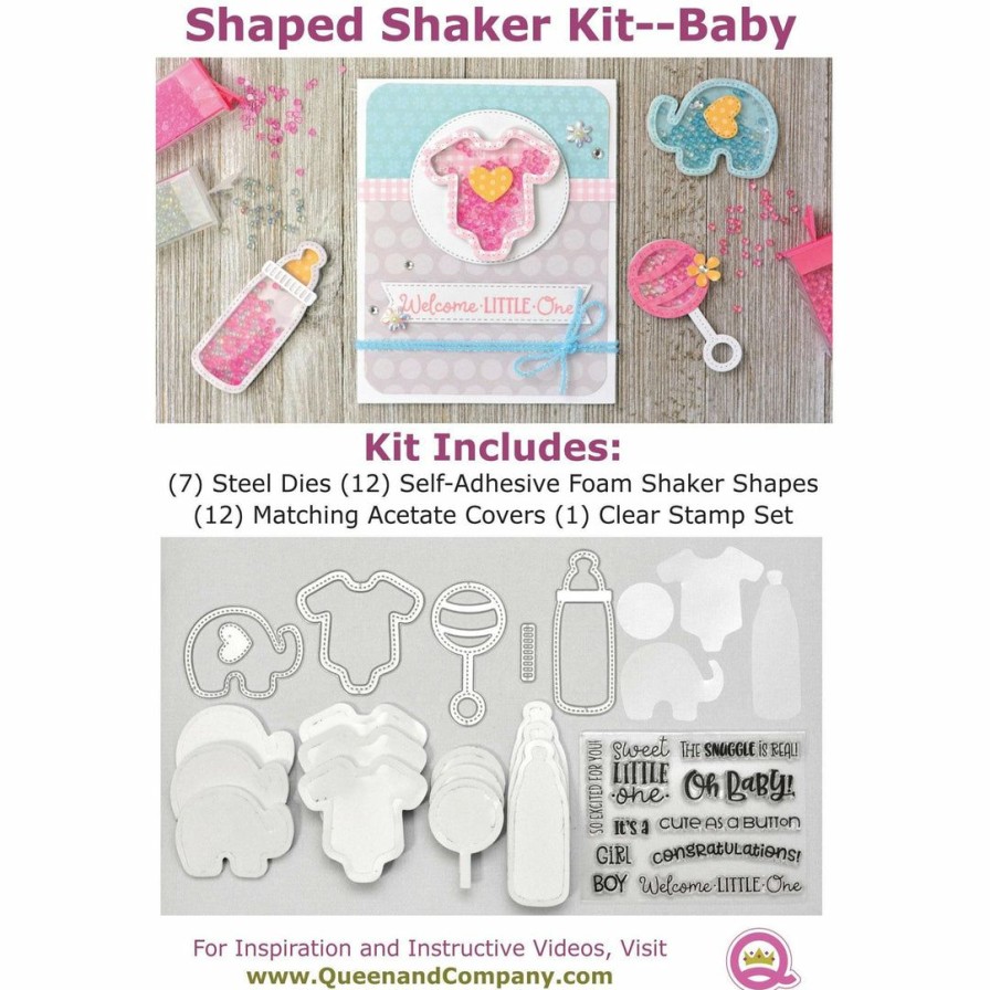 Shaker Queen & Co | Queen & Co Shaped Shaker Kits Baby Shaped Shaker Set