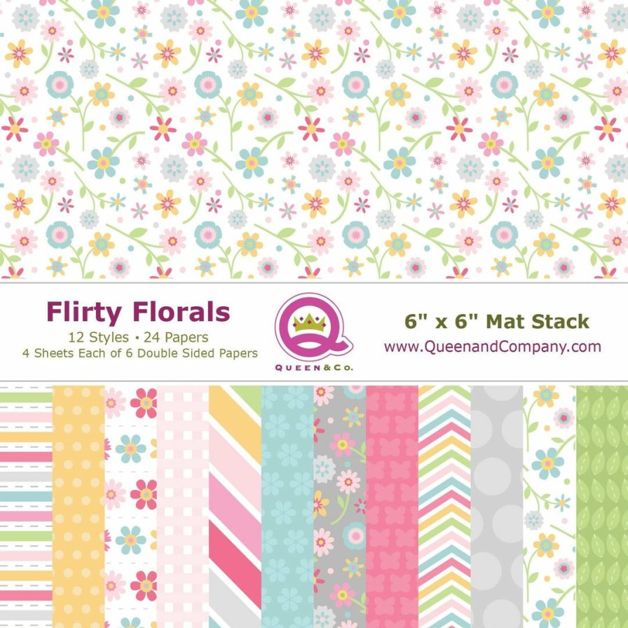 Embellishments Queen & Co | Queen & Co Flirty Florals Paper Pad Paper Pads