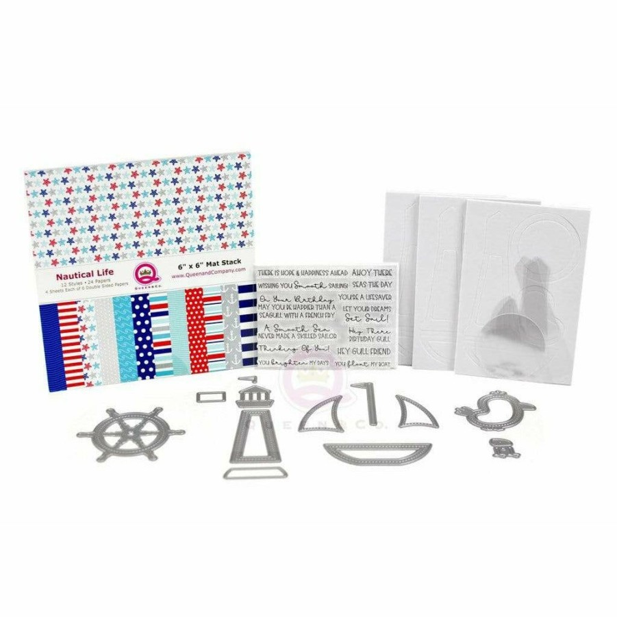 Shaker Queen & Co | Queen & Co Shaped Shaker Kits Nautical Life Shaped Shaker