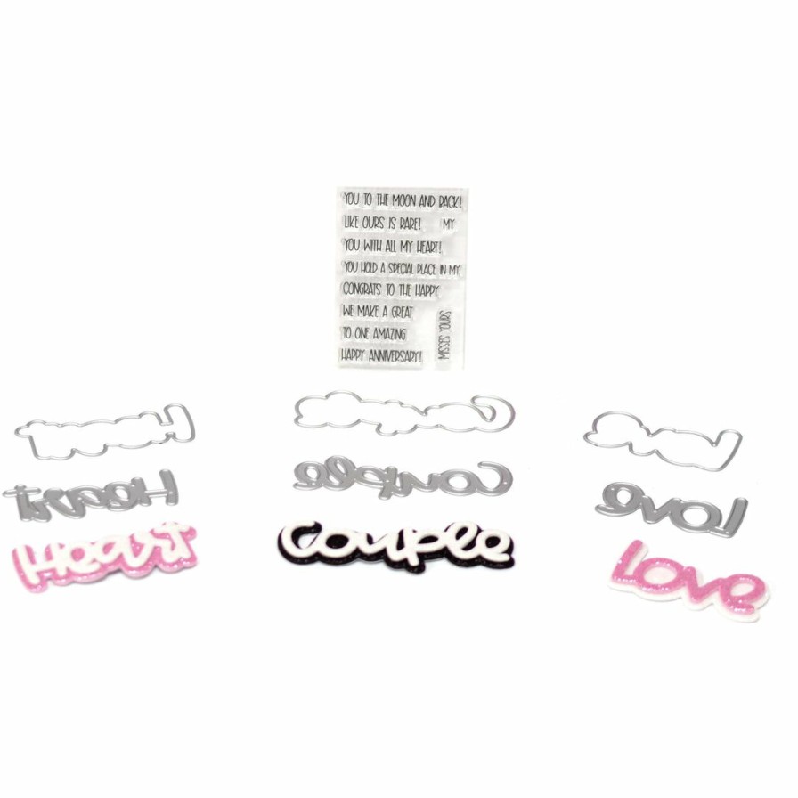 Dies Queen & Co | Queen & Co Word Dies Love Sentiment Stackers