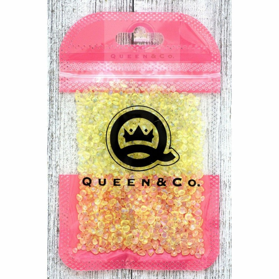 Embellishments Queen & Co | Queen & Co Toppings Sea Glass Yellow