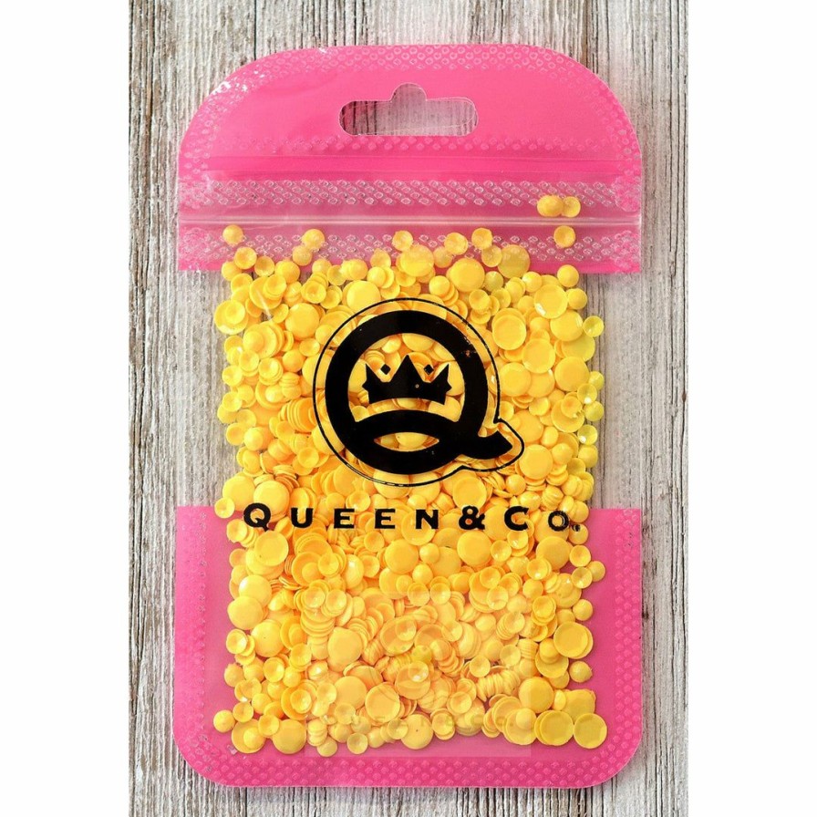 Embellishments Queen & Co | Queen & Co Toppings Sequins Yellow