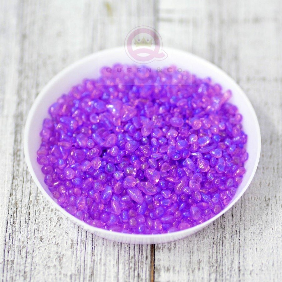 Embellishments Queen & Co | Queen & Co Toppings Sea Glass Purple