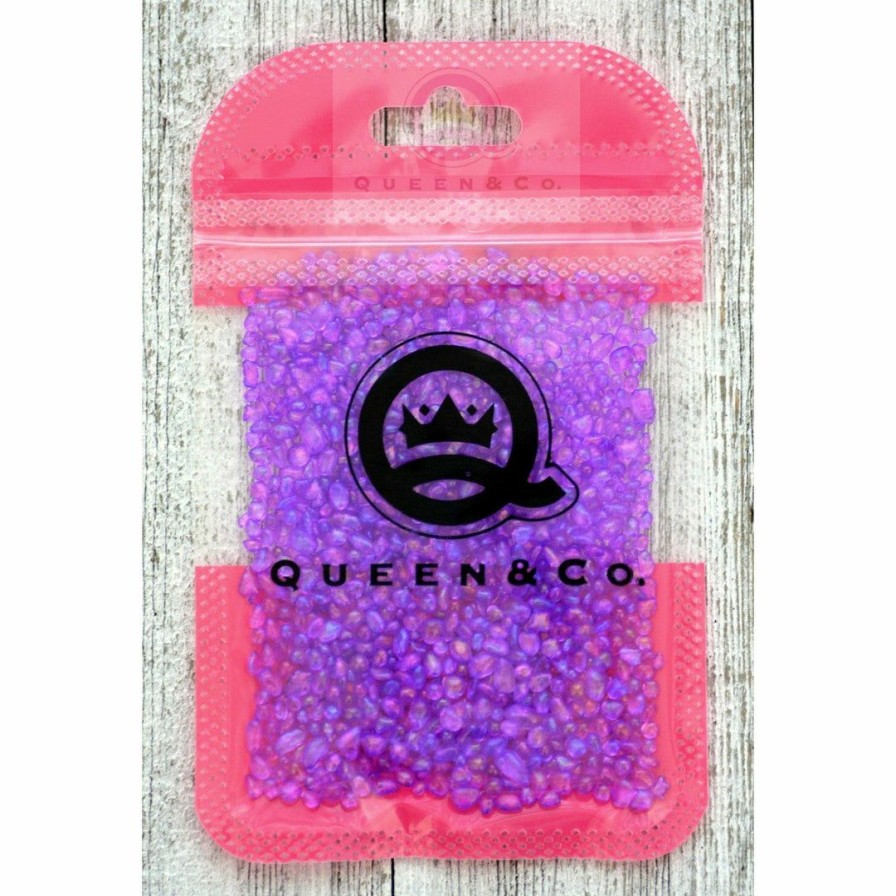 Embellishments Queen & Co | Queen & Co Toppings Sea Glass Purple