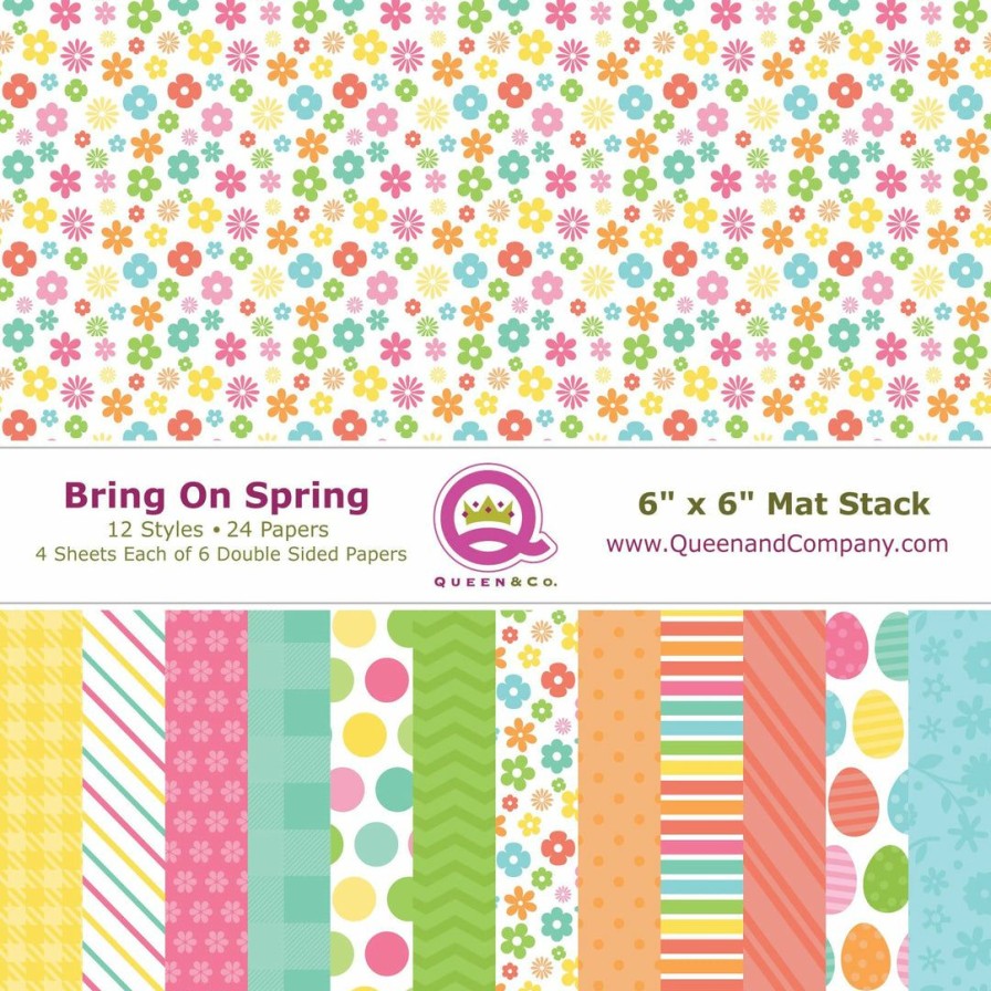 Embellishments Queen & Co | Queen & Co Bring On Spring Paper Pad