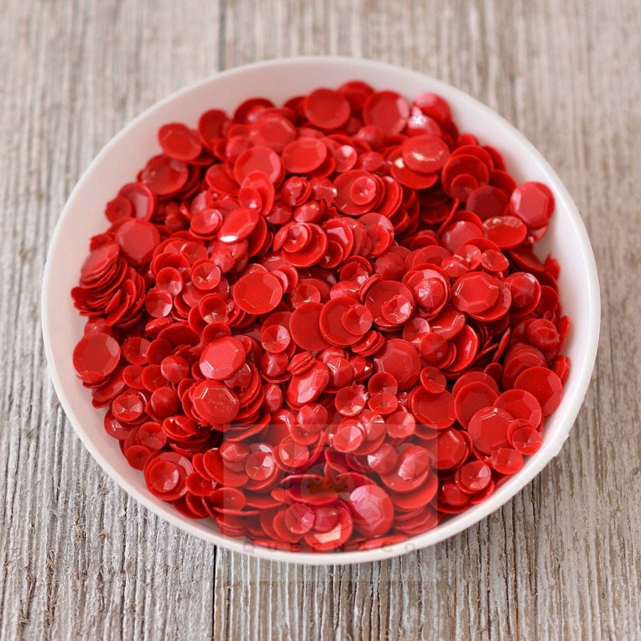 Embellishments Queen & Co | Queen & Co Toppings Sequins Red