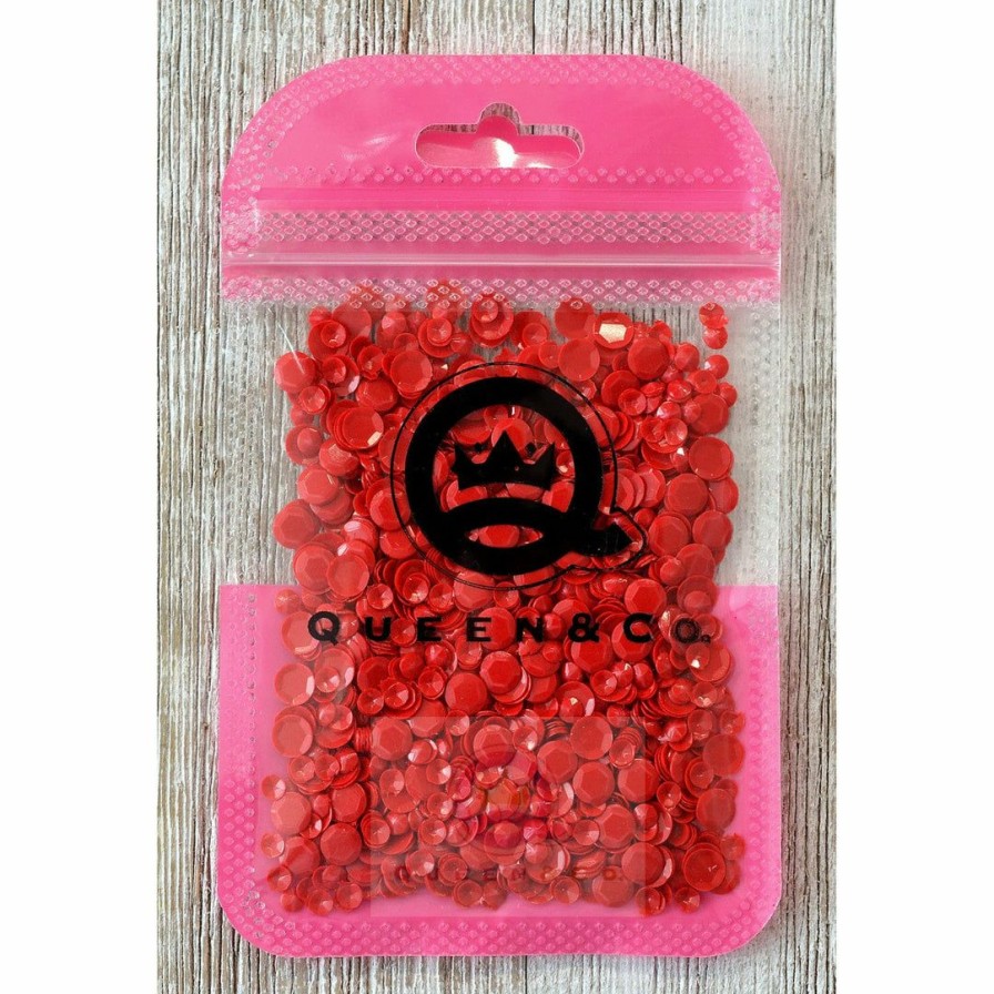 Embellishments Queen & Co | Queen & Co Toppings Sequins Red