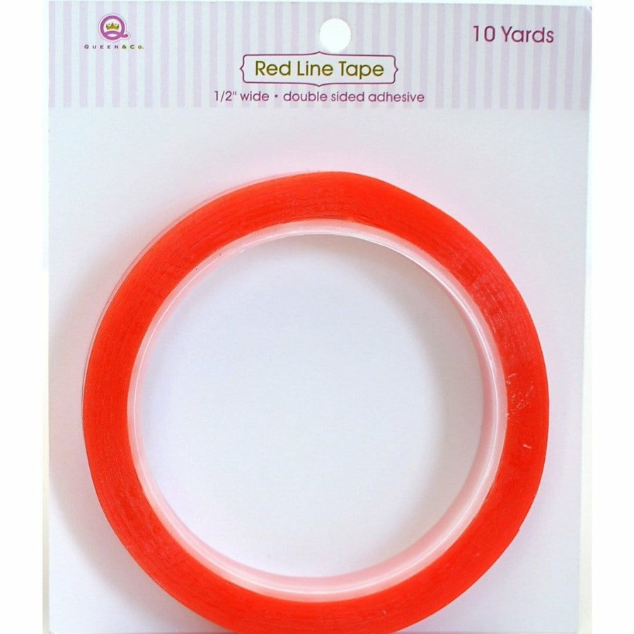 Embellishments Queen & Co | Queen & Co Red Line Treat Box Tape 1/8