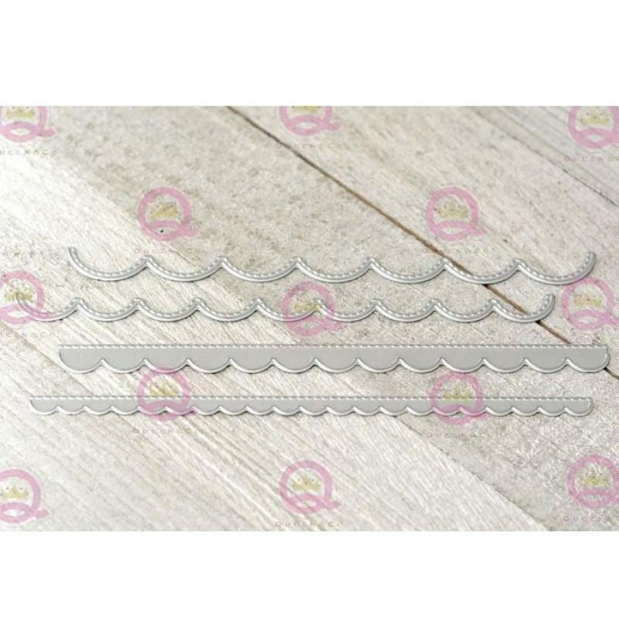 Dies Queen & Co | Queen & Co Scalloped Border Dies Foundation & Border