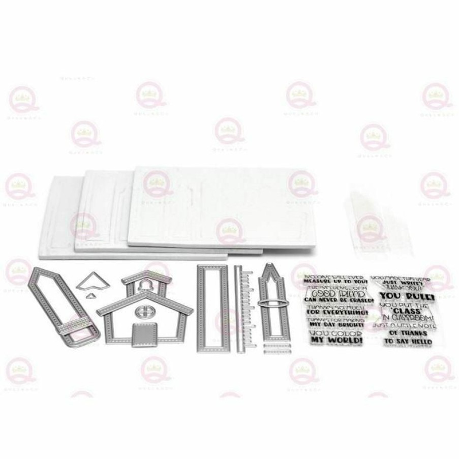 Shaker Queen & Co | Queen & Co Shaped Shaker Kits School Days Shaped Shaker Kit