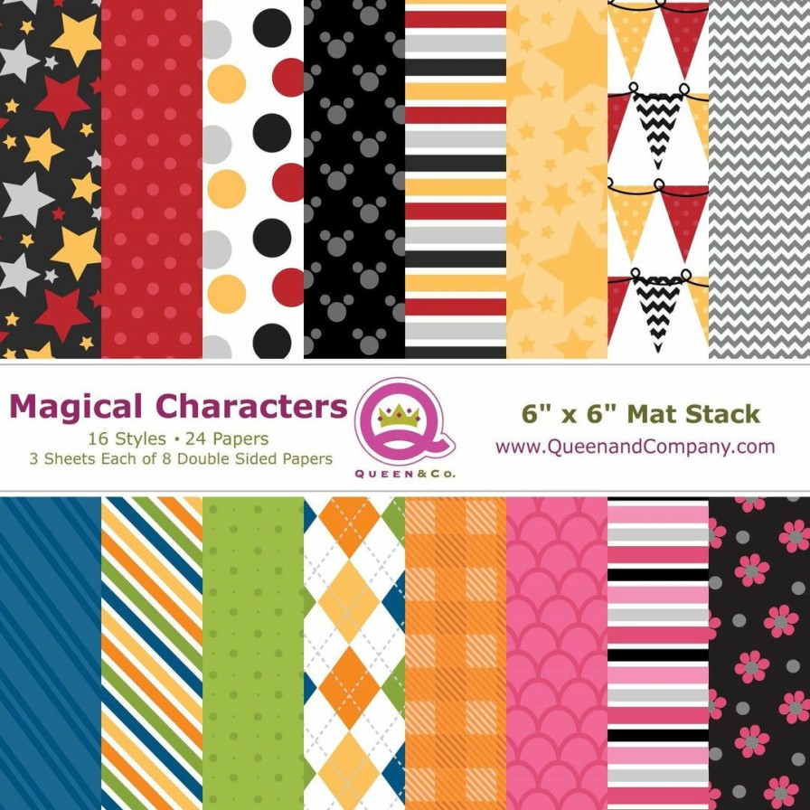 Embellishments Queen & Co | Queen & Co Paper Pads Magical Characters Paper Pad