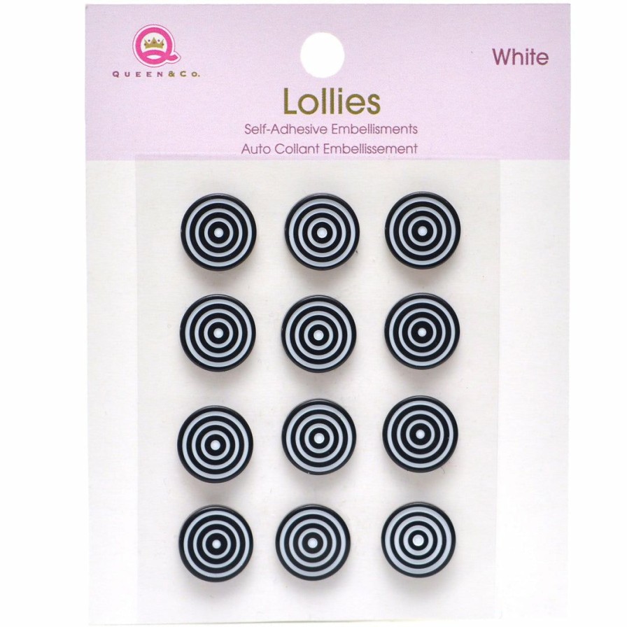 Embellishments Queen & Co | Queen & Co Bling Lollies Black