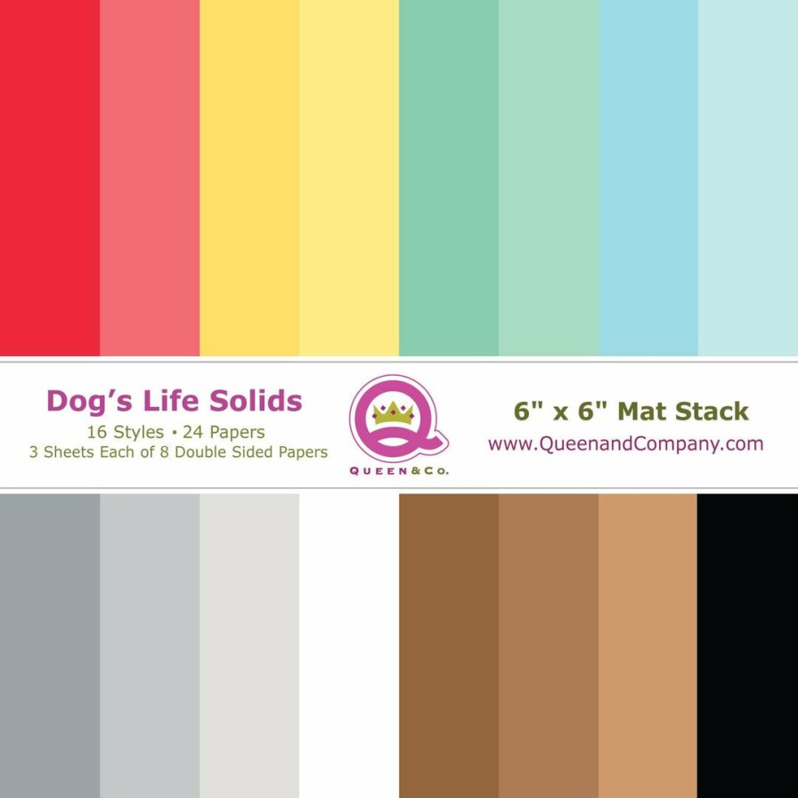 Embellishments Queen & Co | Queen & Co Dogs Life Solid New