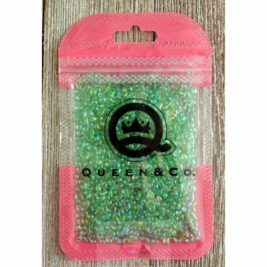 Embellishments Queen & Co | Queen & Co Sea Glass Green Toppings