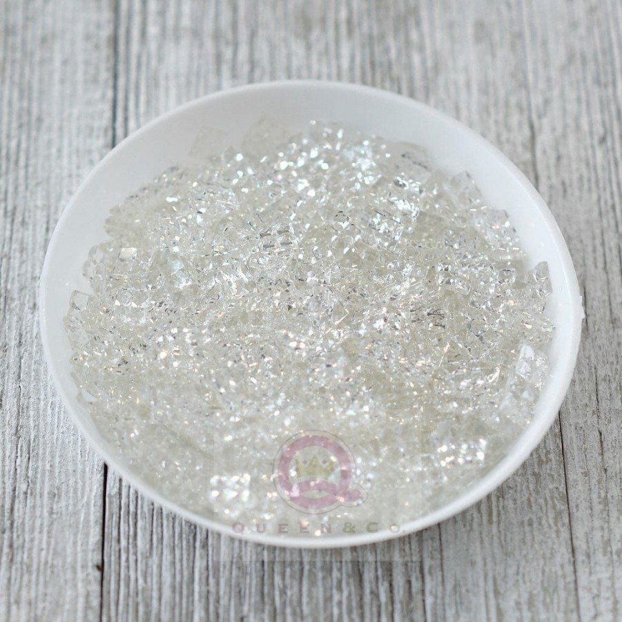 Embellishments Queen & Co | Queen & Co Sparkle Square Clear Limit 1