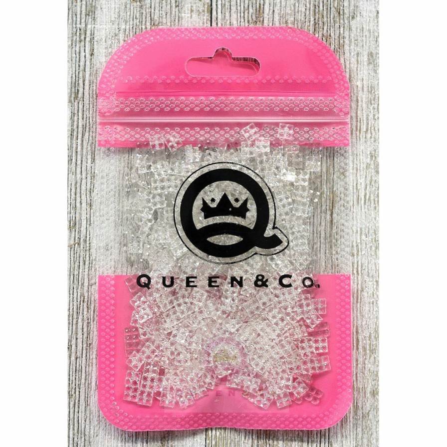 Embellishments Queen & Co | Queen & Co Sparkle Square Clear Limit 1