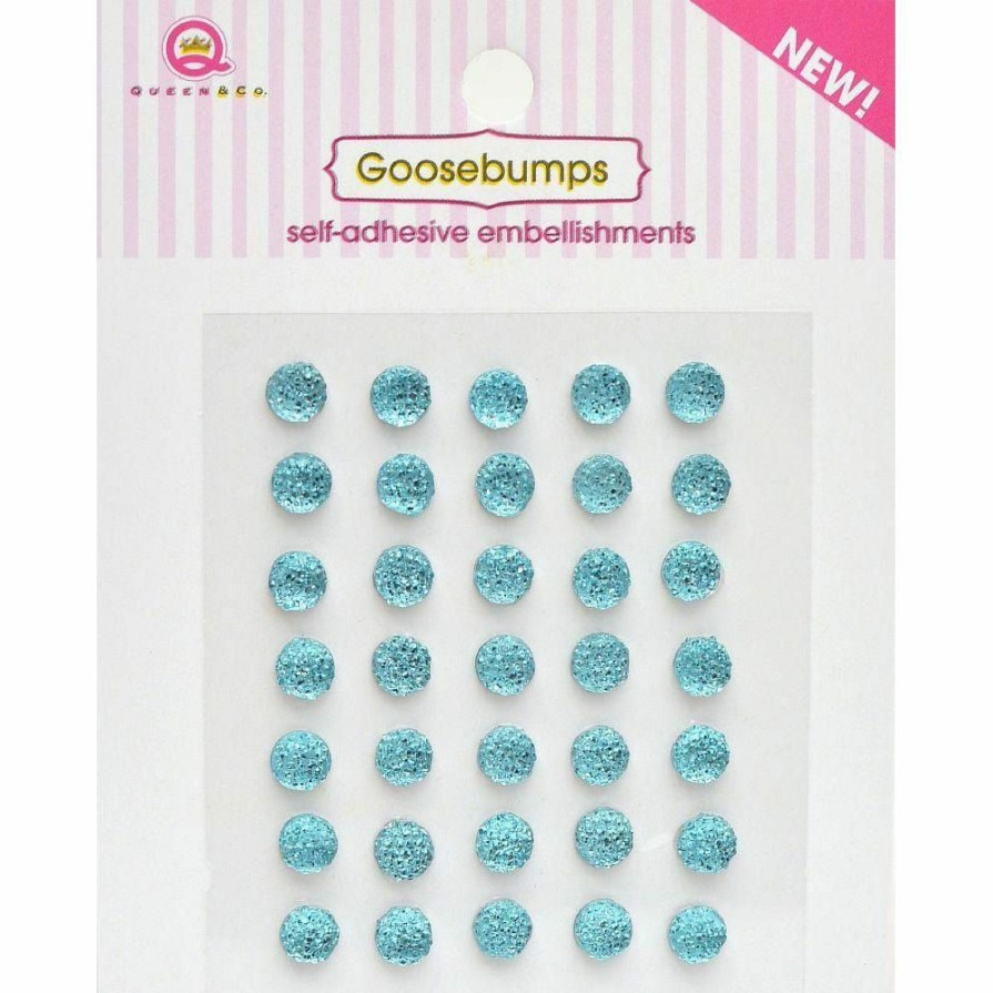 Embellishments Queen & Co | Queen & Co Bling Goosebumps Lt Blue