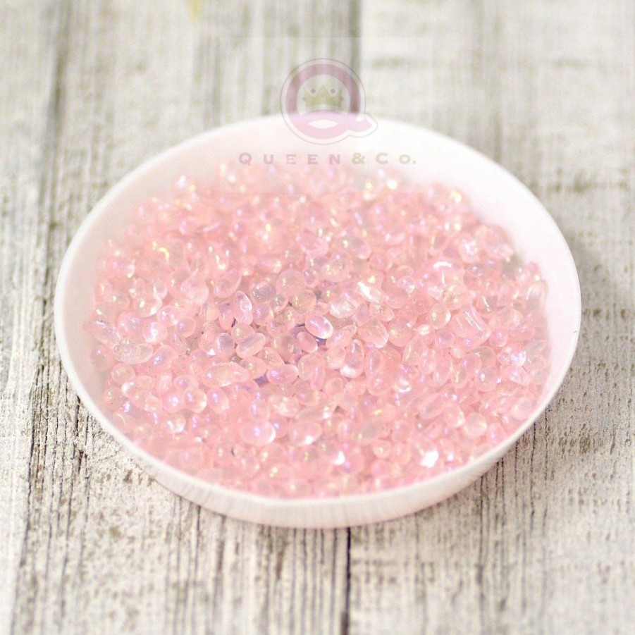 Embellishments Queen & Co | Queen & Co Toppings Sea Glass Pink