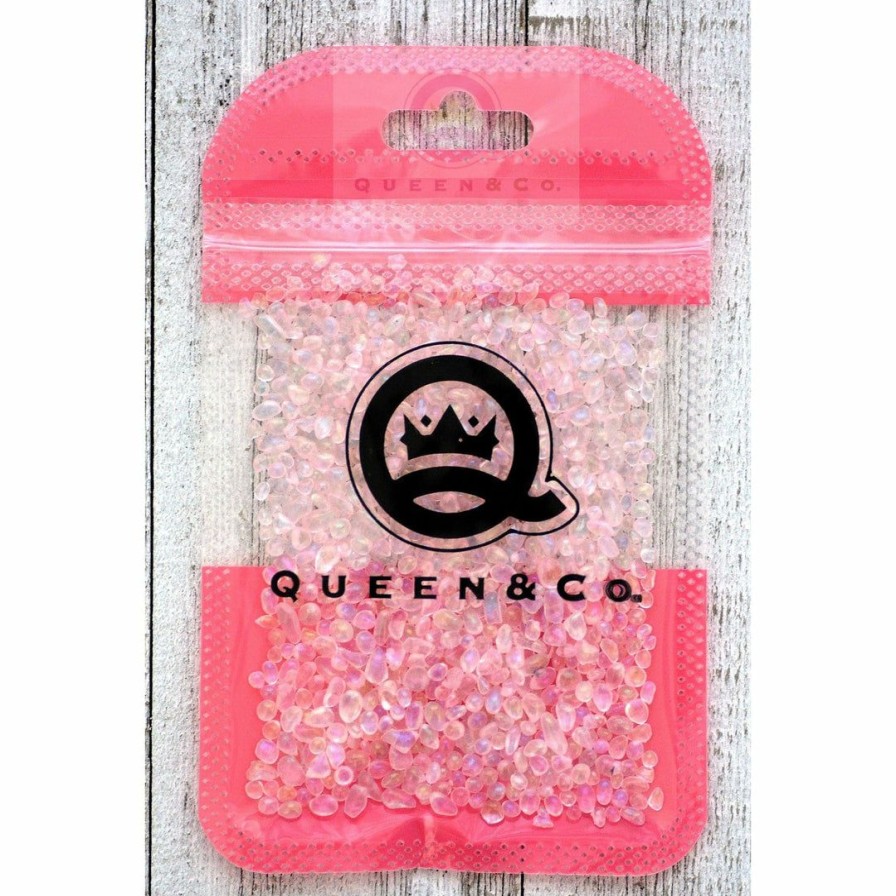 Embellishments Queen & Co | Queen & Co Toppings Sea Glass Pink