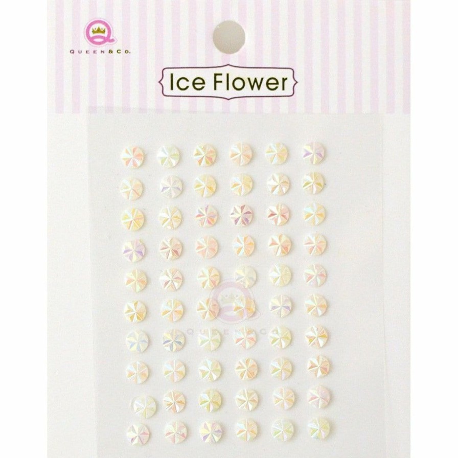 Embellishments Queen & Co | Queen & Co Ice Flower White Bling